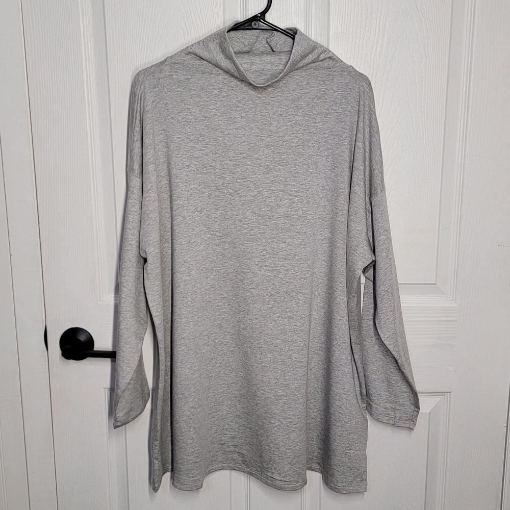 Eileen Fisher High Funnel Neck Tunic Top